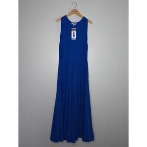 Edited by Remi Bader Pleated Midi Dress NWT Blue Large